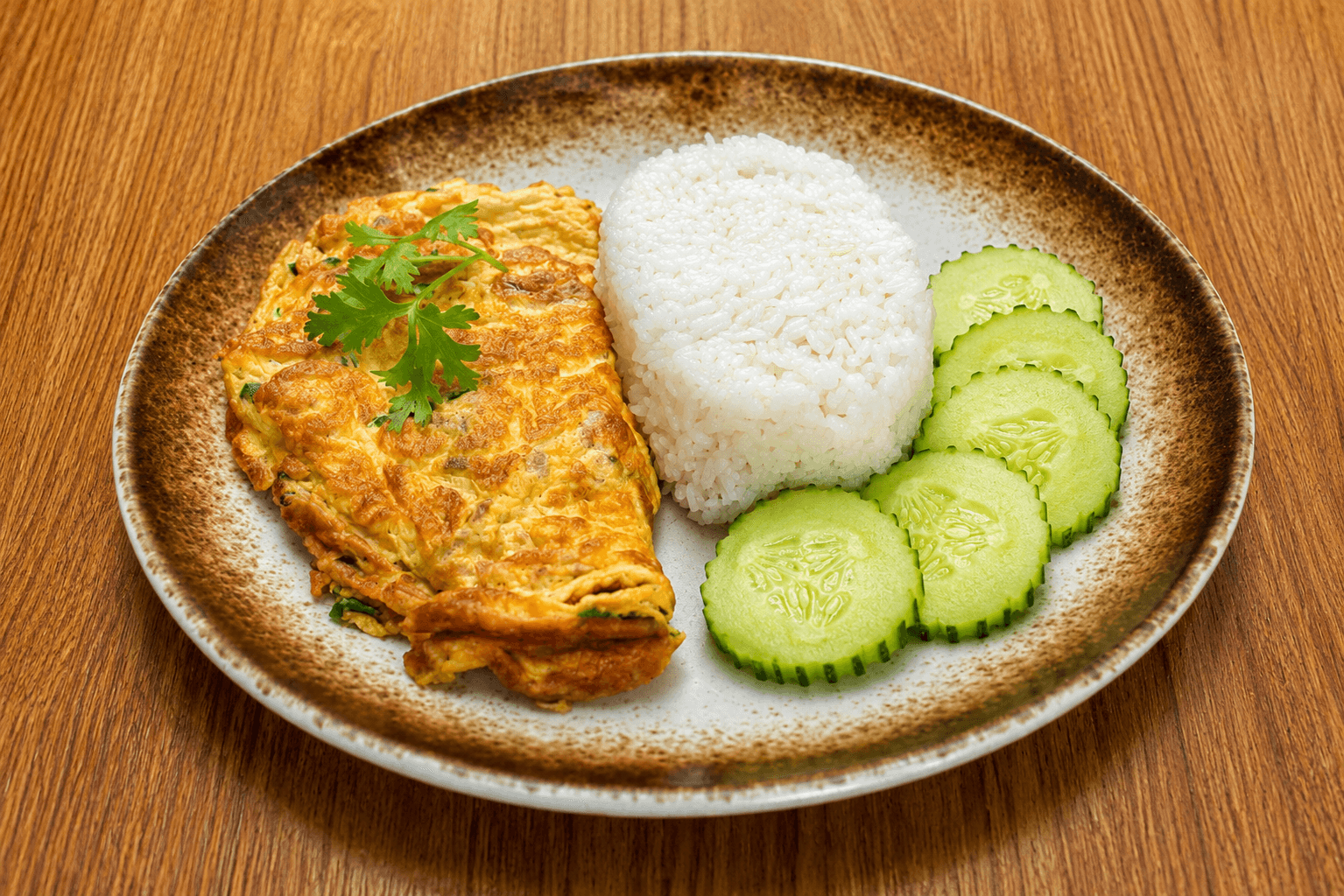 Minced Pork Omelette over Rice